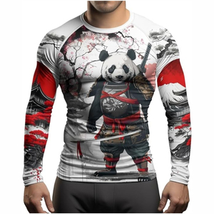 Wholesale <b>for</b> man's Custom Design Sublimated <b>Men</b> Bjj Mma <b>Compression</b> Rashguard Nogi Bjj Rash Guard Grappling - Product Image 6