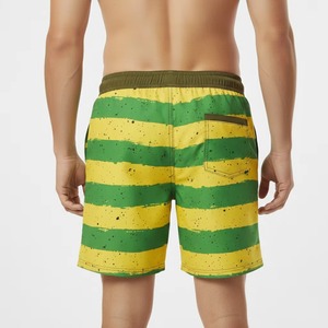 Shorts de sport décontractés pour hommes en molleton long 100 % coton respirant, taille mi-haute avec cordon de serrage - Product Image 2