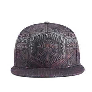 Unisex Hip Hop Snapback Hat Colorful <b>Flat</b> Bill Baseball <b>Cap</b> Adjustable OEM Wholesale - Product Image 1