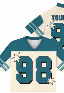 เสื้อเจอร์ซีย์ตาข่ายคุณภาพพรีเมียม ทรงครอป คอวี แขนสั้น ป้องกันแบคทีเรีย สำหรับผู้หญิง สตรีทแวร์  สามารถสั่งทำชื่อและหมายเลขได้ - Product Image 5