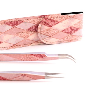 กระเป๋าใส่ปากคีบขนตาแบบพรีเมี่ยมสำหรับผู้เชี่ยวชาญด้านความงามฉลากส่วนตัวออกแบบเองได้ช่วยให้เครื่องมือของคุณสะอาดอยู่เสมอ - Product Image 1