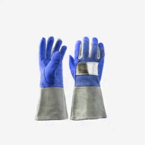 Gants de sécurité robustes en cuir pleine fleur grainé avec doublure en coton aluminisé et construction en Para Aramid - Product Image 6