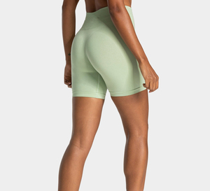 Breathable Quick Dry High Elastic Scrunch Butt Sports Shorts Low Waist Short Gym Fitness <b>Leggings</b> <b>Seamless</b> Yoga Shorts Women - Product Image 2