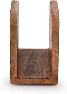 Modern Handcrafted Eco-friendly Wooden <b>Tissue</b> Box Brown Finish Napkin <b>Paper</b> Holder Rack Home Dining Table Restaurant Hotel - Product Image 4