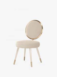 High On Demand <b>Gold</b> Frame <b>Legs</b> Ottoman <b>Chair</b> <b>With</b> Back Rest For Livingroom Entry Hallway Sitting Decorative Use Ottoman <b>Chair</b> - Product Image 5