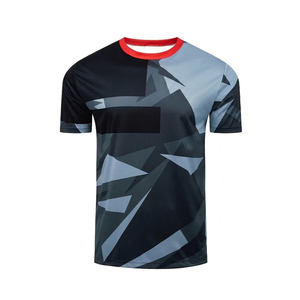 Camiseta Deportiva de Manga Corta con Estampado Geométrico para Hombre Ekin Impex, Cuello Redondo, Tejido de Punto de Secado Rápido, Corte Ajustado, Camisetas Personalizadas - Product Image 2