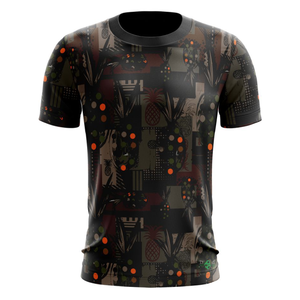 Jersey unisex de manga corta con cuello redondo y estampado completo de plumas |   100% Poliéster |   Transpirable |   Para Todas las Estaciones |   Impresión Digital - Product Image 4