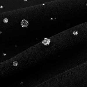 Sweat à capuche unisexe en molleton de coton épais avec strass, style streetwear, broderie de lettres en cristal et motif cœur - Product Image 3