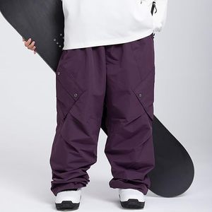Pantalon de ski imperméable d'extérieur, nouveau modèle hiver, coupe ample, épais, chaud, coupe-vent, pour homme, pour le snowboard et les activités de neige - Product Image 2