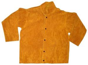 Chaqueta de seguridad para soldador personalizada al por mayor, chaqueta de soldadura de cuero dividido de alta calidad, ropa de trabajo de seguridad - Product Image 2