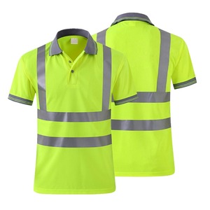 Chemises de sécurité, t-shirts de chantier haute visibilité, 100% coton, logo personnalisé imprimé, motif uni, manches longues ou courtes, vêtements de travail - Product Image 2
