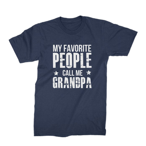 T-shirt pour homme en jersey tricoté 100% coton, coupe classique, anti-boulochage, motif uni sur le devant |   Mes personnes préférées m'appellent - Product Image 1