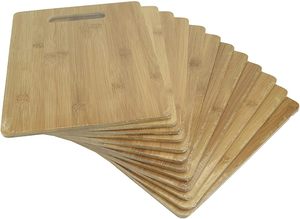 เขียงไม้ไผ่แบบกำหนดเองพร้อมรูแขวน |   ขายส่ง - Product Image 4