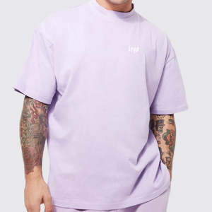 Camiseta informal de algodón de alta calidad, camiseta lisa con cuello en V para bordar, camiseta blanca con cuello en V para hombre, corte holgado. - Product Image 3