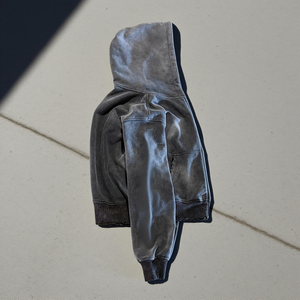 Survêtements sportifs d'hiver en coton éponge pour hommes, 2 pièces, avec sweat à capuche zippé et short, impression numérique et broderie - Product Image 3