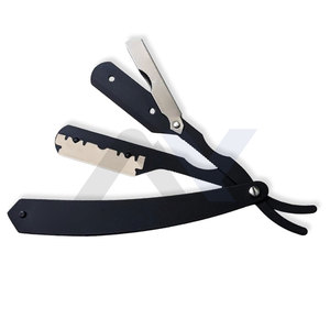 Maquinillas de Afeitar Profesionales de Doble Filo con Hojas de Acero Inoxidable para Hombres y Mujeres, Color Negro y Plateado - Product Image 3