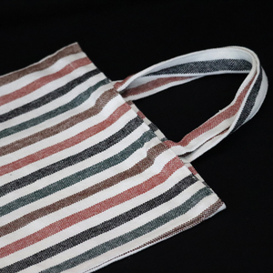 สินค้ามาใหม่ คุณภาพพรีเมียม ผ้าลายทางทันสมัย ย้อมเส้นด้าย ดีไซน์ขายดีที่สุด ผ้าฝ้ายรีไซเคิล 100% แบบคาร์ด  ผ้าอเนกประสงค์ - Product Image 3