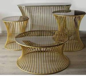 Expositor comercial, expositor para panadería, plataforma dorada para servir, expositor para decoración de banquetes - Product Image 1