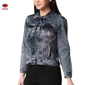 Ryan Pro Gear <b>Customized</b> <b>Denim</b> <b>Jacket</b> For Women Breathable and Comfortable Fabric with <b>Customized</b> Logo OEM Design - Product Image 2
