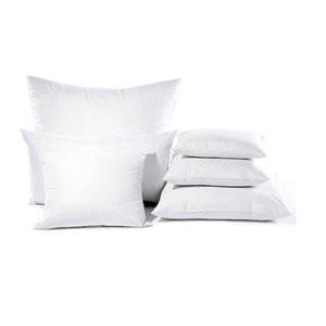 Oreillers de lit rectangulaires blancs modernes en coton 100% écologique, solides, avec soutien du cou et effet rafraîchissant - Product Image 3