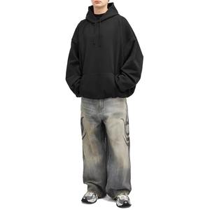 Sweat-shirt à capuche ample, doux et chaud, léger et confortable en coton, idéal pour la détente, le travail ou les activités de plein air - Product Image 1