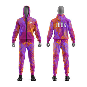 Custom OEM ODM Lightweight Men's Breathable Regular Fit 2 in 1 Hooded Tracksuits Custom Printed Spring Wear Plain Dyed Sets - Product Image 6