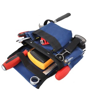 Blue Multi Pocket <b>Tool</b> Pouch Work Belt Bag with Adjustable Strap and Organizer Pockets for Electrician and <b>Carpenter</b> Use 2026 - Product Image 1
