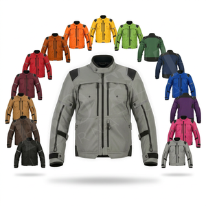 Veste de moto en polyester respirant de qualité supérieure avec bandes réfléchissantes, imperméable et durable, équipement de conduite en plein air - Product Image 1