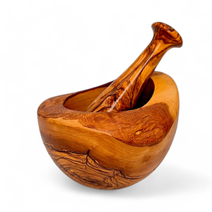 Wooden Mortar Pestle Set Handcrafted Durable Eco Friendly <b>Herb</b> Spice <b>Grinder</b> Manual Food Grade Wood Bowl Matching Pestle 300ml - Product Image 3