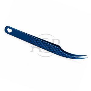 Pinzas de aislamiento curvadas para extensión de pestañas, pinzas de acero inoxidable con agarre texturizado, instrumento de belleza curvado de precisión - Product Image 2
