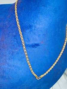 สร้อยคอทองคำแท้ 22K แบบ U-Link Box Chain - สไตล์อินเดียใต้แบบดั้งเดิมสำหรับผู้ชายและเด็กผู้ชาย เครื่องประดับชาติพันธุ์ที่ทนทาน สร้อยคอแฟนซี - Product Image 3