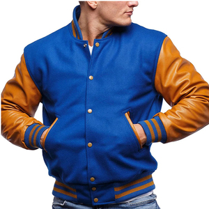 Dernières vestes universitaires personnalisées avec logos pour les sororités, les fraternités, les écoles, les collèges, en 100 % pure laine et manches en cuir. - Product Image 2