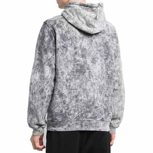 100% Cotton <b>French</b> Terry <b>Vintage</b> Hoodie Customize Best Quality Distressed Acid Wash Hoodie for Men - Product Image 3