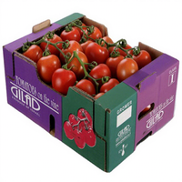Boîte d'emballage d'expédition en carton avec logo personnalisé Boîte de fruits en papier ondulé plat pour aliments pour emballage d'expédition