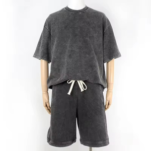 Conjunto Deportivo de Verano 2026 con Logotipo Personalizado, Estampado Informal, para Hombre, 2 Piezas, Camiseta y Pantalones Cortos Transpirables, 100% Algodón - Product Image 5