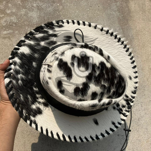 Handmade <b>Western</b> Style Cowboy <b>Hat</b> New Stylish Cowhide Leather Business Casual Outdoor - Product Image 3