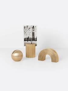 Modern Handmade Brass <b>Business</b> <b>Card</b> <b>Holder</b> Triangular Square Round Geometric Desk Stand Convenient Exquisite Metal Design - Product Image 4
