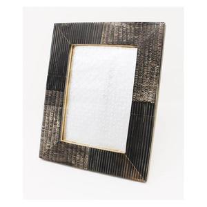 Cadre photo en fer de qualité supérieure, design personnalisé, avec os de corne, bois et résine, couleur et taille personnalisables, avec logo et boîte cadeau - Product Image 4