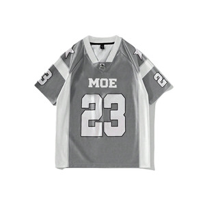 Camiseta Deportiva de Corte Holgado para Mujer, Logotipo Personalizado, Producción OEM al por Mayor, Jersey de Fútbol Americano, Estilo Ligero para Juego - Product Image 3