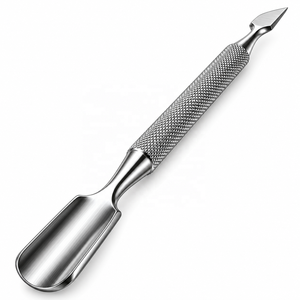 Empujador de Cutículas de Doble Punta MJW, Limpiador de Uñas de Acero Inoxidable con Mango Antideslizante, Herramientas de Manicura y Pedicura, Venta al Por Mayor - Product Image 5