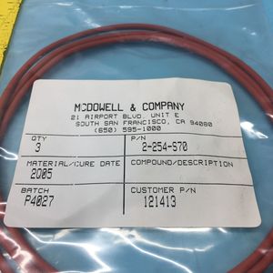 โอริง MCDOWELL 2-254-S70 จำนวน 3 ชิ้น,121413,2-254,AS-5 - อุปกรณ์และอะไหล่เซมิคอนดักเตอร์ระดับโลกที่เชื่อถือได้ที่ - Product Image 3