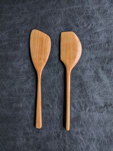 Ensemble de spatules en bois d'olivier de qualité supérieure, ustensiles de cuisine pour frire, remuer, mélanger, cuire et servir les aliments - Product Image 1