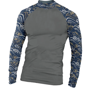 Rashguard MMA pour femmes, manches longues, coupe ajustée, vêtements de compression, impression personnalisée - Product Image 1