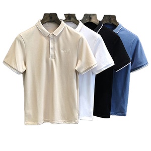 Nouvelle Collection T-shirt Homme 100% Coton Infroissable à Manches Courtes Boutonné Décontracté Prix Abordable Vente en Gros Orienté Exportation OEM - Product Image 1