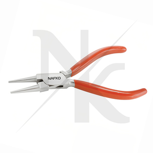 Pince à bijoux de qualité industrielle pour la fabrication de bijoux et les travaux manuels, pince à bec rond robuste de 135 mm, fournisseur d'équipement de bijouterie professionnel - Product Image 6