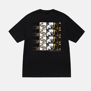 T-shirt unisexe tendance à manches courtes, col montant, en twill imprimé, anti-boulochage, classique pour homme, collection printemps-été, vente chaude - Product Image 2