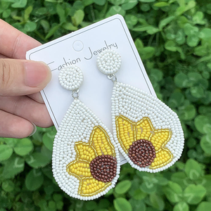 Bijou de luxe vintage de style national, pendentif papillon et fleur jaune, perle en alliage de zinc, cadeau par MULTI CRAFT - Product Image 3