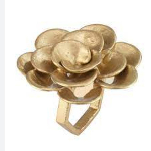 Best Selling Classic Round Rose Flower Shape Napkin Rings <b>Table</b> <b>Top</b> <b>Decorative</b> Tissue Rings for Home Hotels Restaurants - Product Image 1