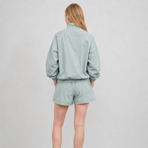 Comfortable <b>Women</b> <b>Windbreaker</b> Short Set Designed With Breathable Fabric For Maximum Mobility And Style Premium Quality - Product Image 2