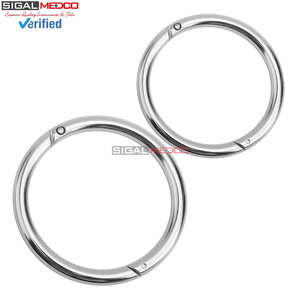 SIGAL MEDCO SM-VT-0404 Veterinary Bull <b>Nose</b> <b>Ring</b> Stainless Steel Heavy Duty Automatic Locking CE Certified Livestock <b>Nose</b> <b>Ring</b> - Product Image 2
